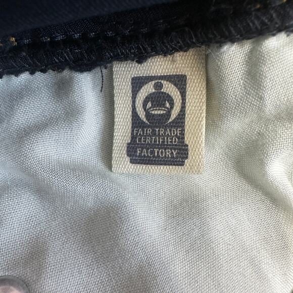 Isabel Maternity Midi Jean Short SZ 16 Medium Wash Denim Crossover Panel Stretch - Picture 6 of 11